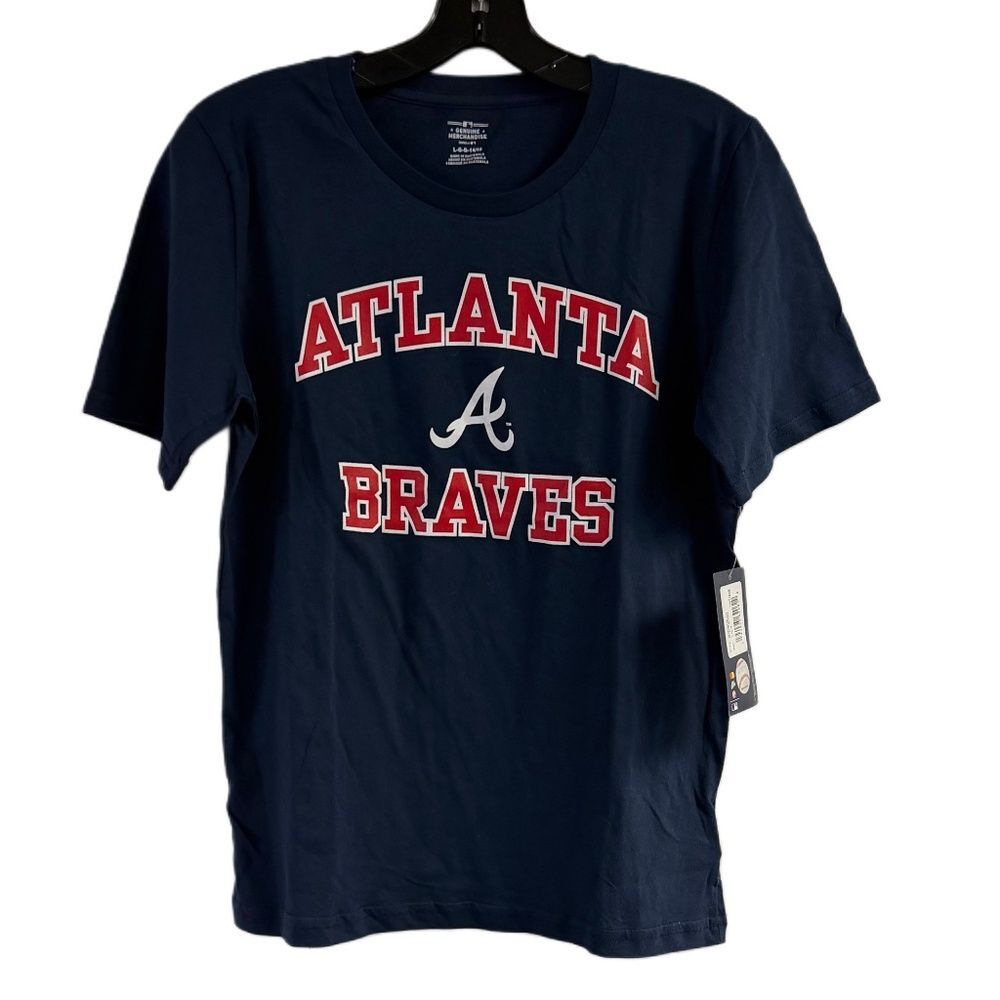 NWT Kids Atlanta Braves Baseball T-Shirt Size L 14-16